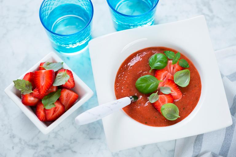 Gazpacho de fresa