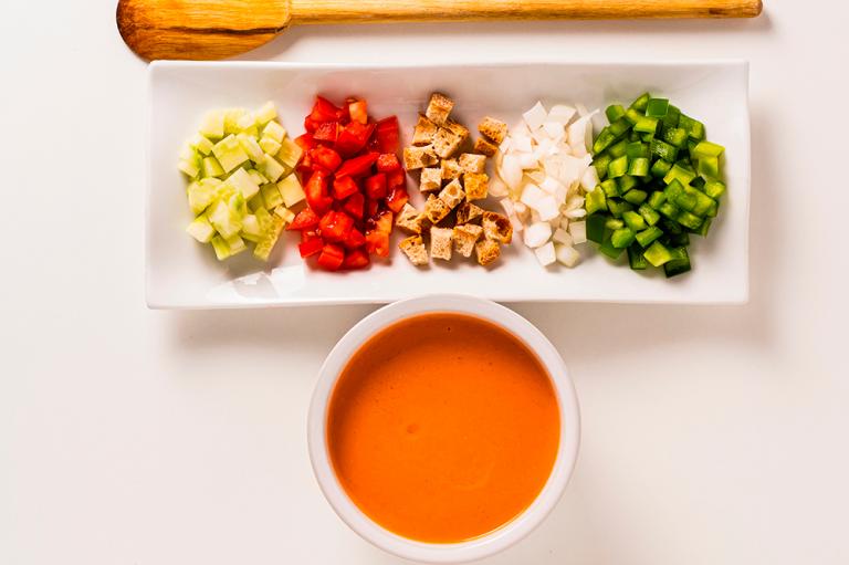 Ingredientes para hacer gazpacho