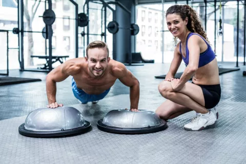 Equilibrio sobre bosu