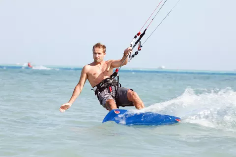 Entrenamiento de kitesurf