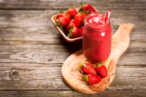 Batido de fresas