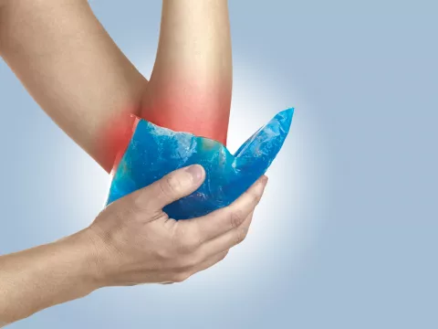 Tratamiento de la bursitis con hielo