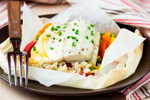 Pescado en papillote