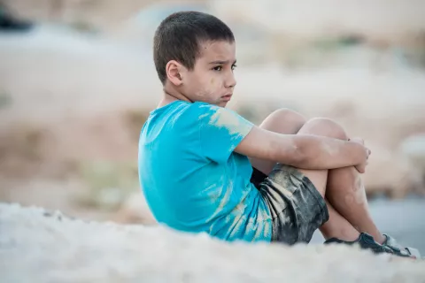 Niño abandonado