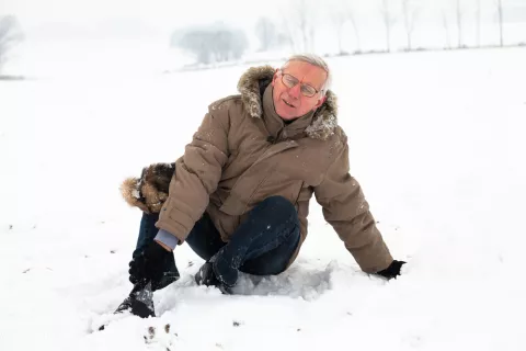 Caídas ancianos en invierno