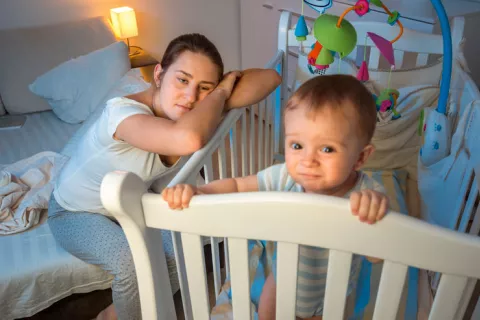 Insomnio de una madre y su hijo