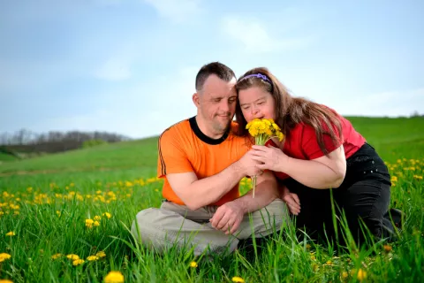 Pareja con síndrome de Down