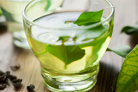 Infusión de té verde