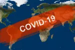 OMS informa de que el COVID ha causado 7 millones de muertos en 234 países Imagen con la palabra COVID-19 sobre mapa del mundo